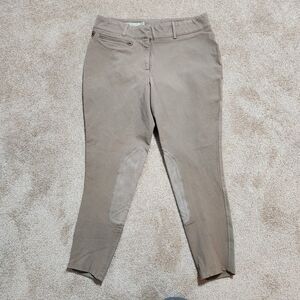Ariat Sport Riding Breeches Women 32R Tan Mid Rise Equestrian Horse Pants